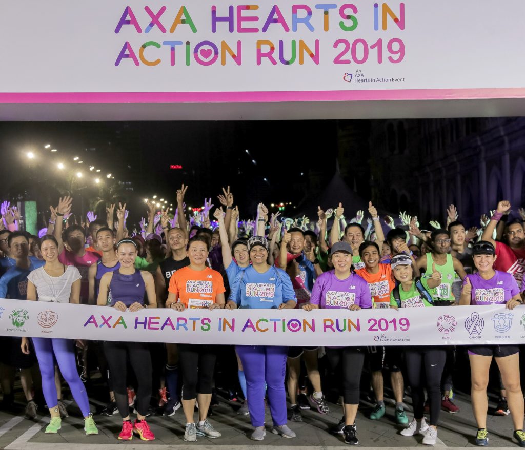 AXA Empowered 6,500 runners to contribute RM100,000 to 5 good causes