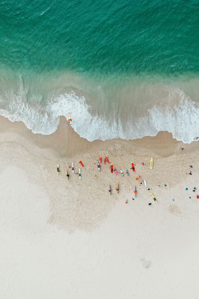 Beach aerial picture taken by Matt Gilligan