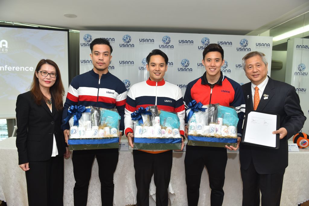 USANA Malaysia sponsors top athletes Muhamad Heidy, Adli Hafidz Mohd Pauzi & Welson Sim Wee Sheng USANA Malaysia sponsors top athletes Muhamad Heidy, Adli Hafidz Mohd Pauzi & Welson Sim Wee Sheng