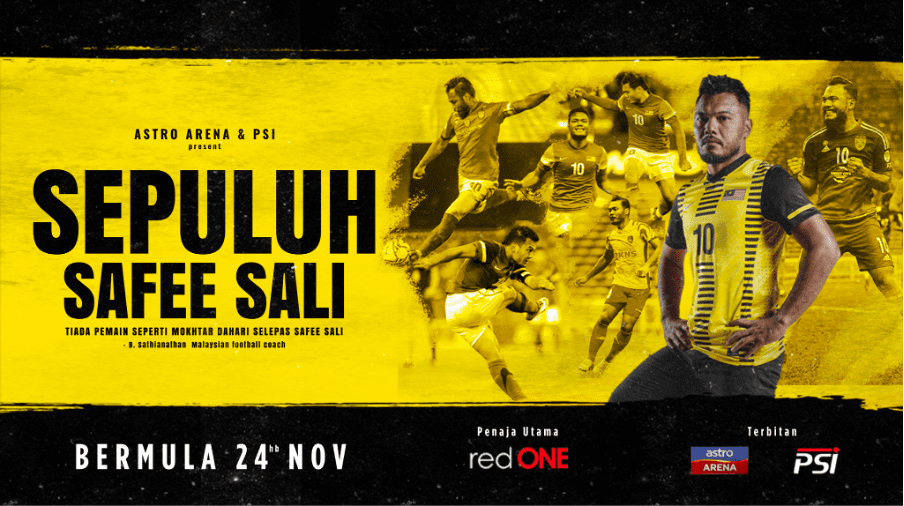 Dokumentari Safee Sali “SEPULUH” adalah penghormatan kepada kerjayanya sebagai legenda bola sepak