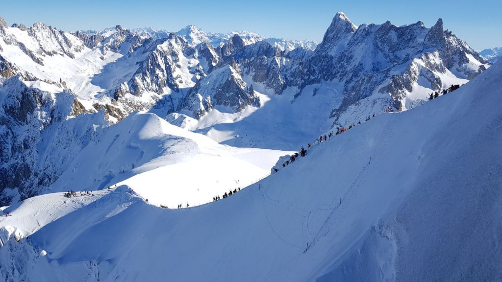 Snowboarding and defying gravity!